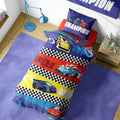 Multicoloured - Lifestyle - K Collection Champion Road Track Panel Duvet Set