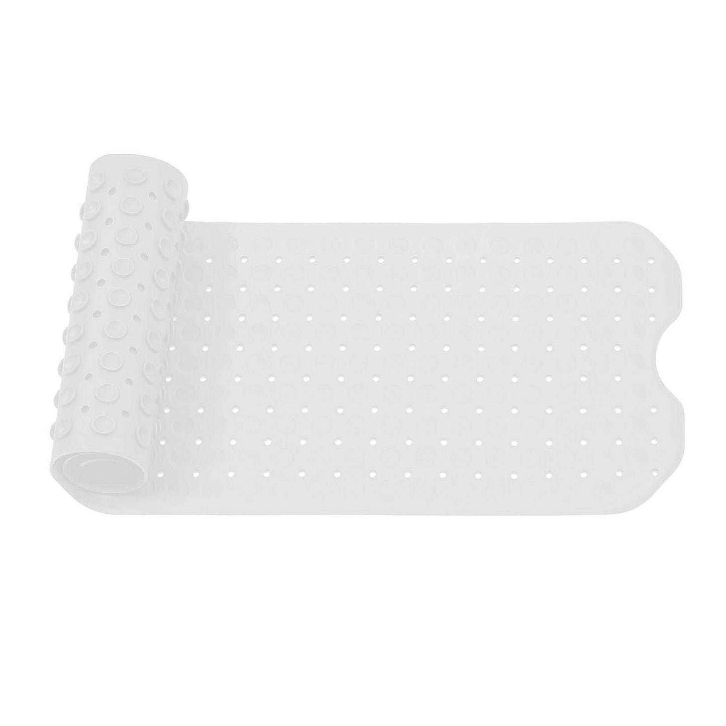 White - Front - K Collection Premium Rubber Shower Mat