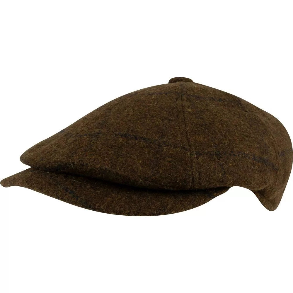 Tweed - Side - Jack Pyke Mens Newsboy Cap