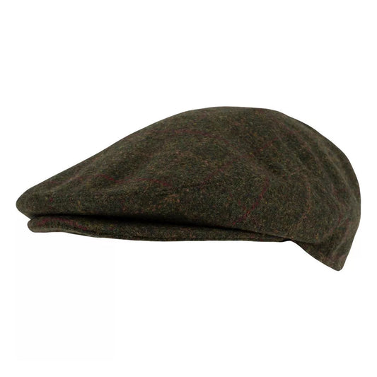 Dark Olive - Front - Jack Pyke Mens Wool Blend Flat Cap