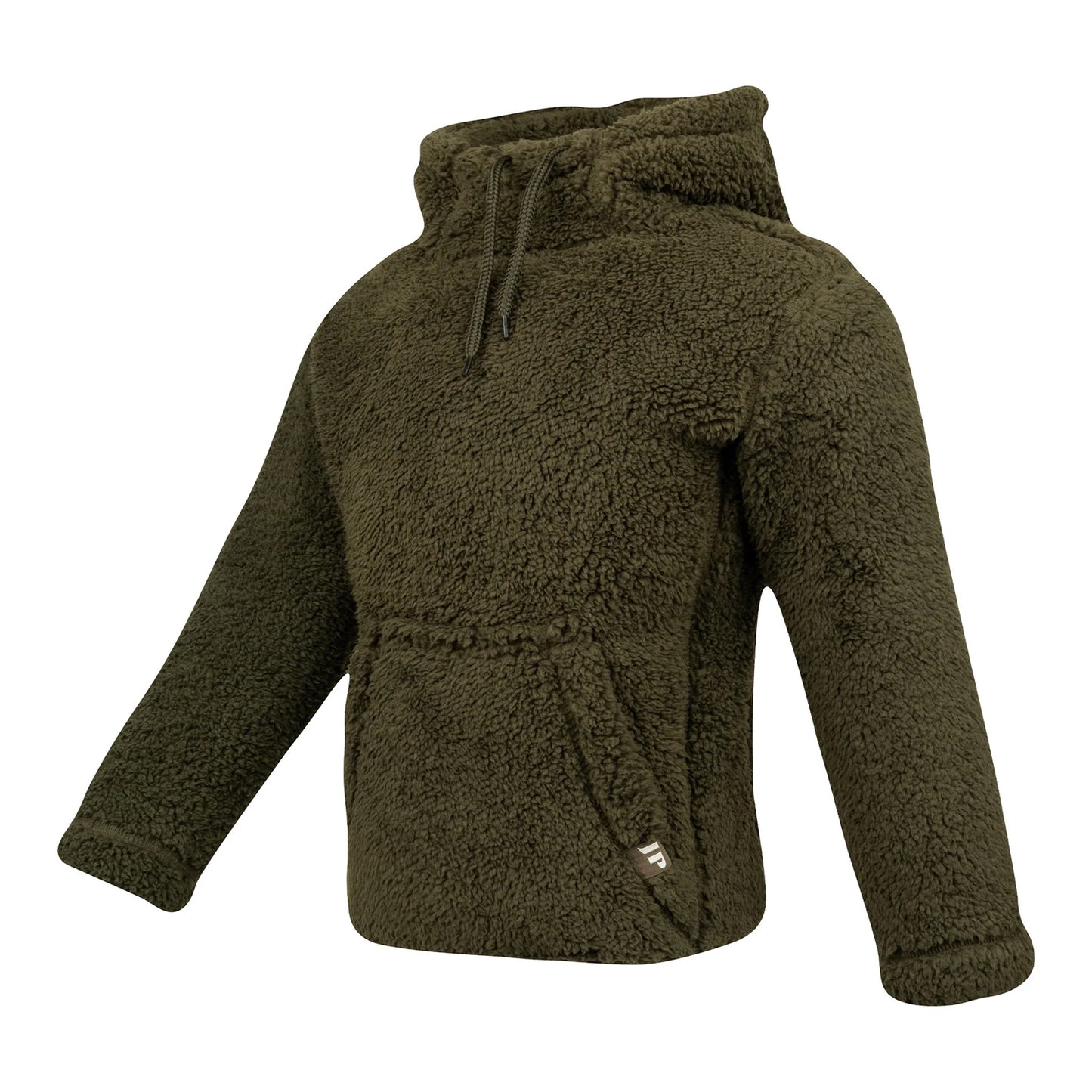 Dark Olive - Lifestyle - Jack Pyke Childrens-Kids Sherpa Fleece Hoodie
