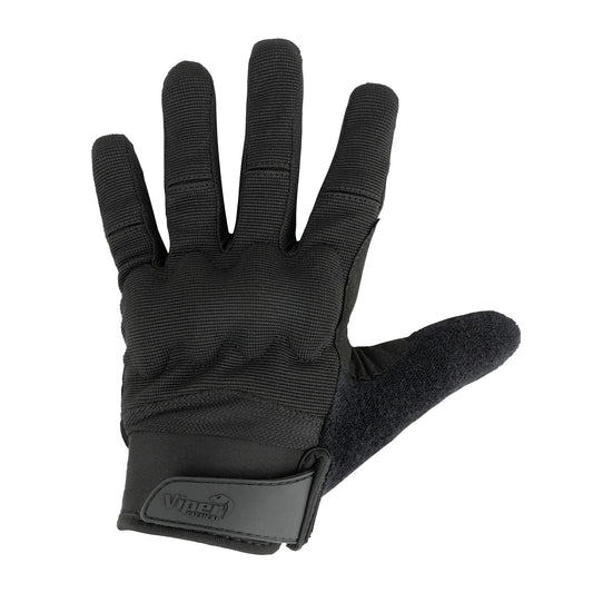 Black - Front - Viper VX Logo Tactical Gloves