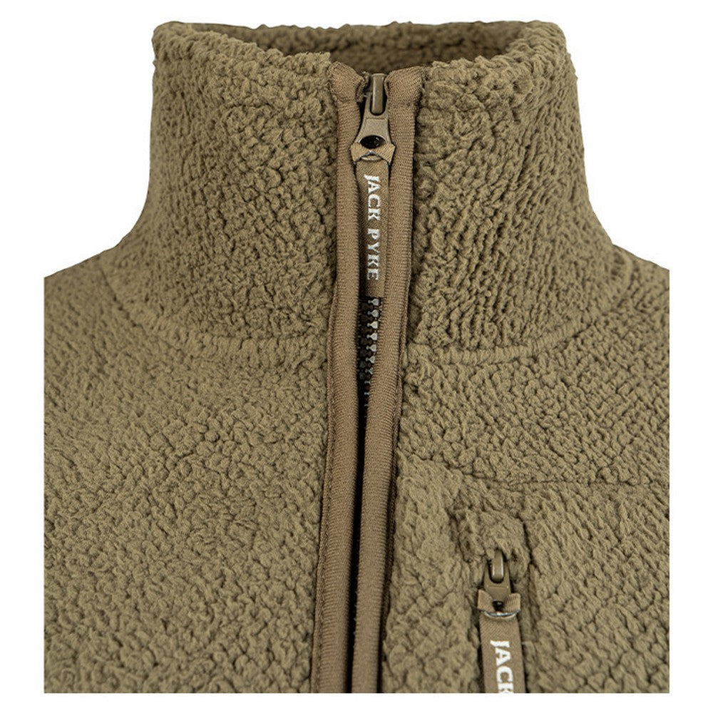 Green - Pack Shot - Jack Pyke Mens Shires Fleece Jacket