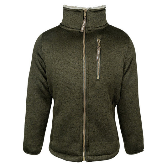Dark Olive - Front - Jack Pyke Childrens-Kids Scandinavian Fleece Jacket