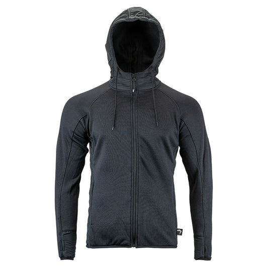 Black - Front - Viper Mens Storm Fleece Full Zip Hoodie