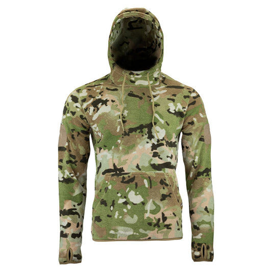 Camo Green - Front - Viper Mens Camo Fleece Hoodie