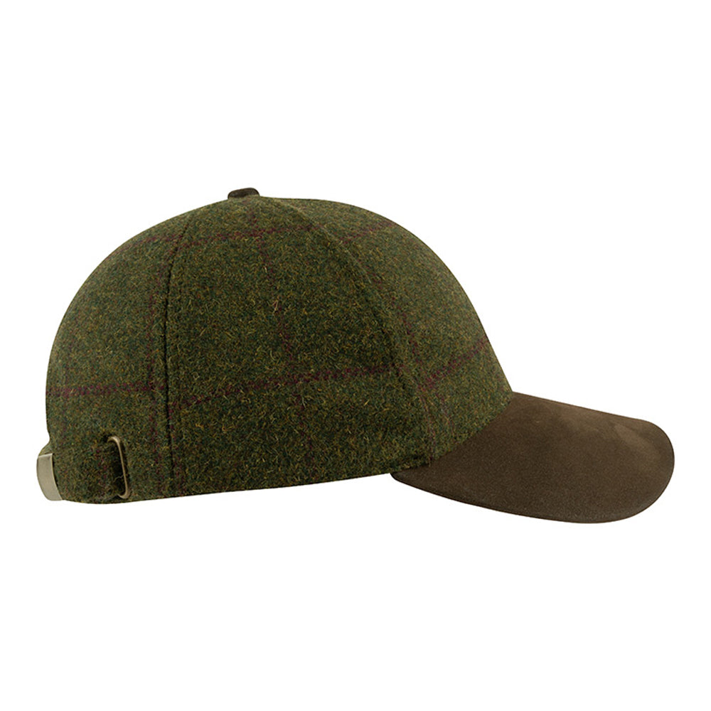 Green - Side - Jack Pyke Lowland Tweed Baseball Cap