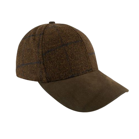 Brown - Front - Jack Pyke Lowland Tweed Baseball Cap