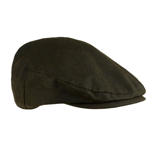 Green - Front - Jack Pyke Childrens-Kids Waxed Cotton Flat Cap