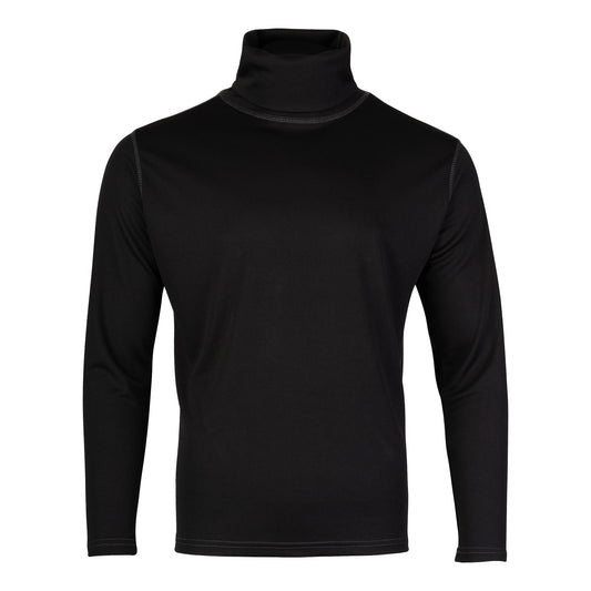 Black - Front - Viper Mens Tactical Camo Roll Neck Midlayer