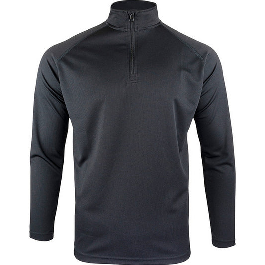 Black - Front - Viper Mens Armour Mesh Midlayer