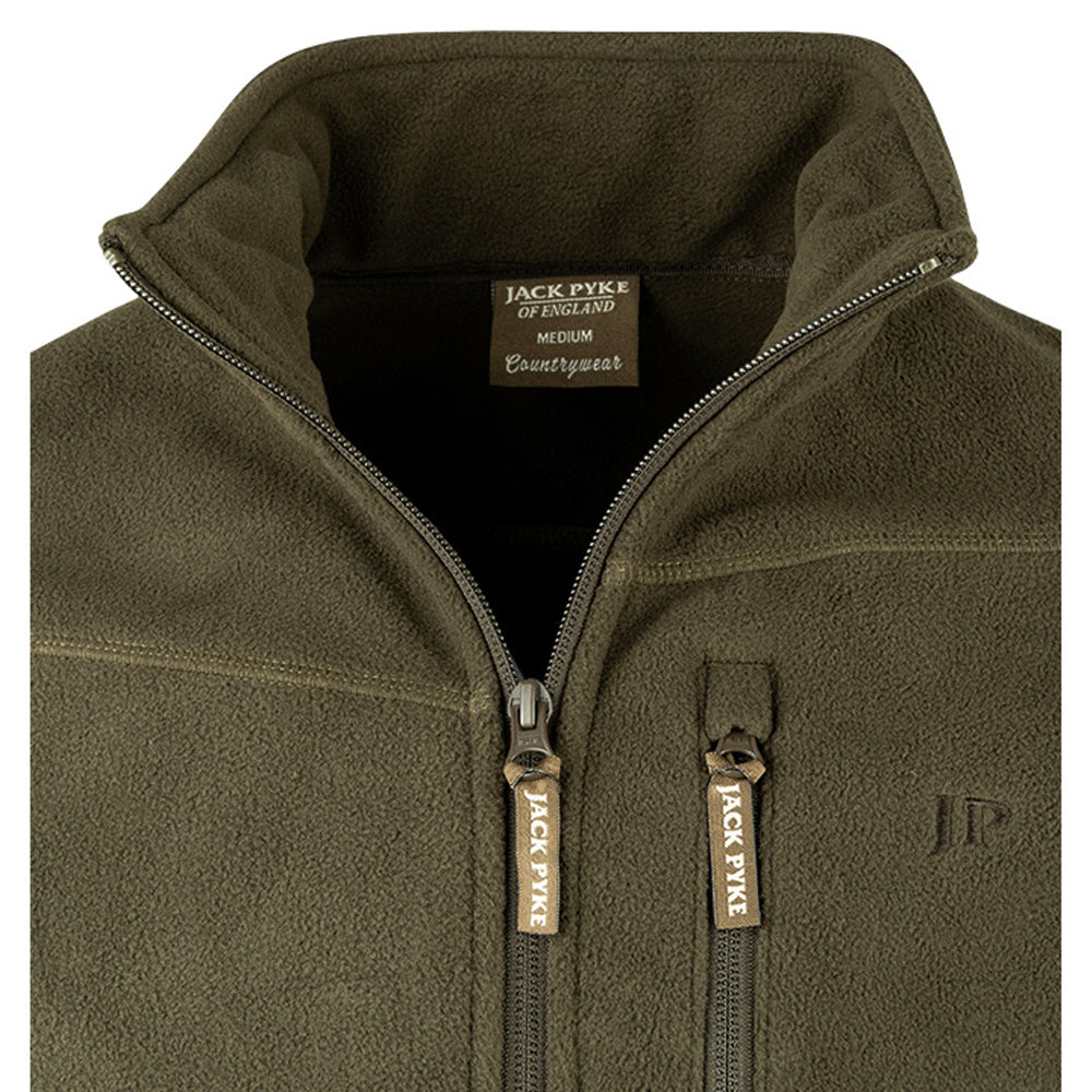 Green - Pack Shot - Jack Pyke Mens Waterproof Fleece Jacket