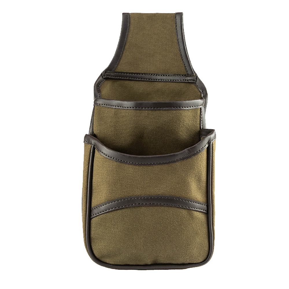Green - Side - Jack Pyke Plain Cotton Canvas Cartridge Pouch