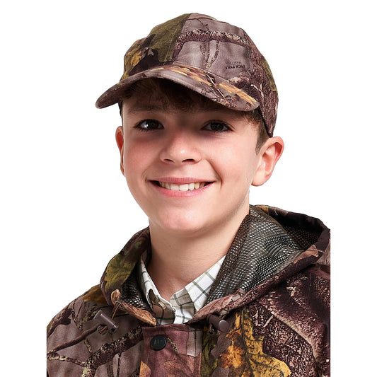 Oak Brown - Front - Jack Pyke Childrens-Kids Oak Leaf Stealth Breathtex Baseball Cap