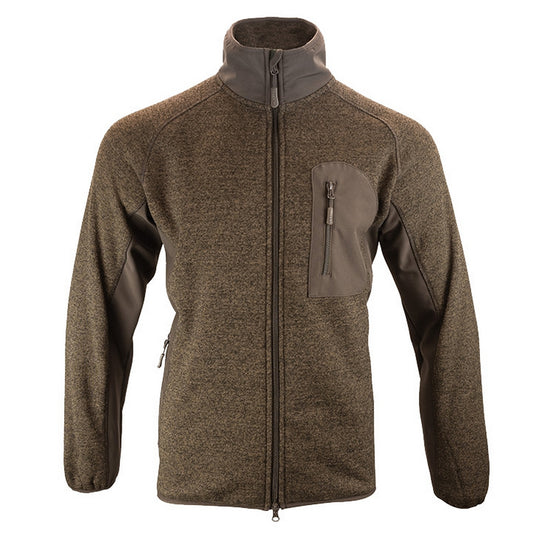 Brown - Front - Jack Pyke Mens Weardale Knitted Jacket