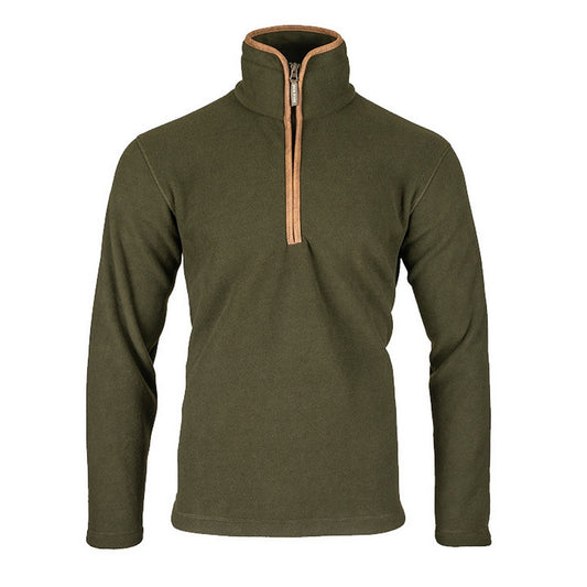 Dark Olive - Front - Jack Pyke Mens Countryman Fleece Top