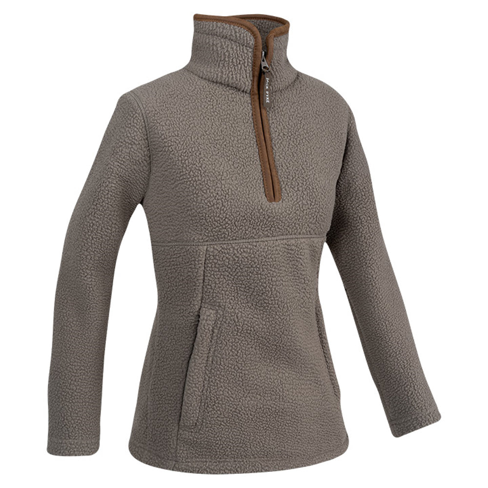 Shitake - Lifestyle - Jack Pyke Womens-Ladies Sherpa Fleece Quarter Zip Fleece