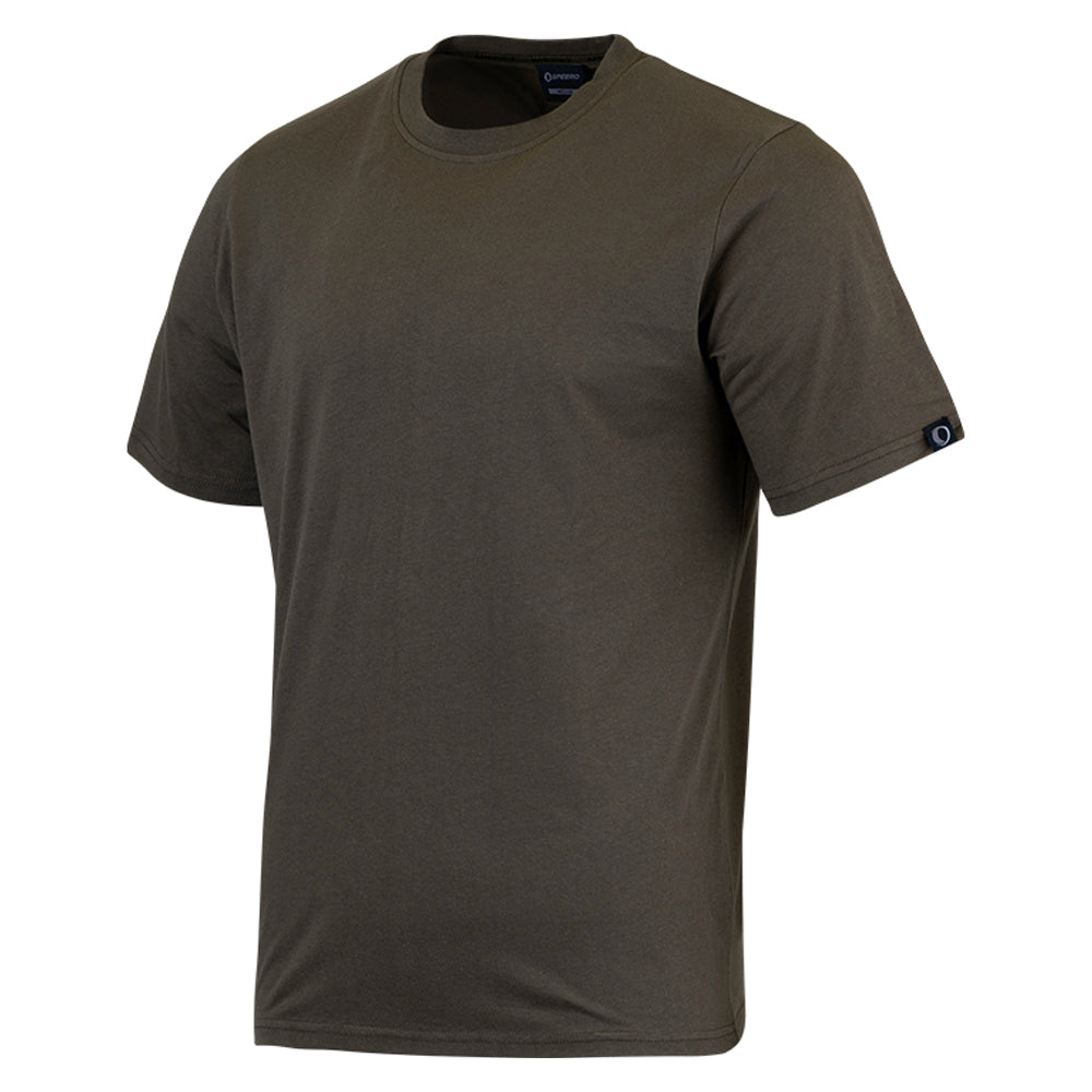 Olive Green - Side - Speero Mens Cotton T-Shirt