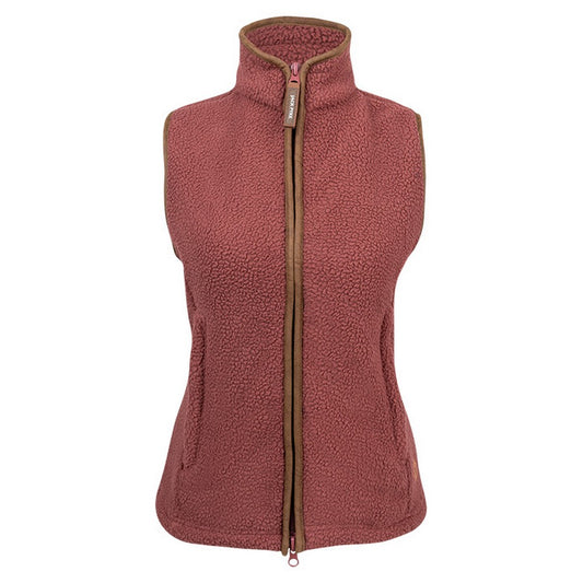 Burnt Copper - Front - Jack Pyke Womens-Ladies Sherpa Fleece Gilet