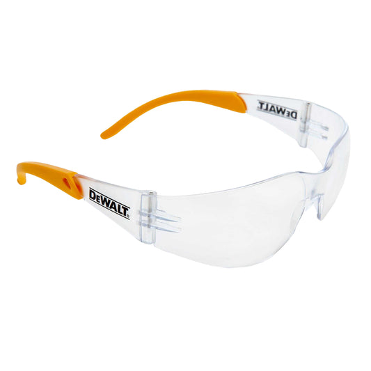 Clear - Front - Dewalt Polycarbonate Logo Safety Glasses