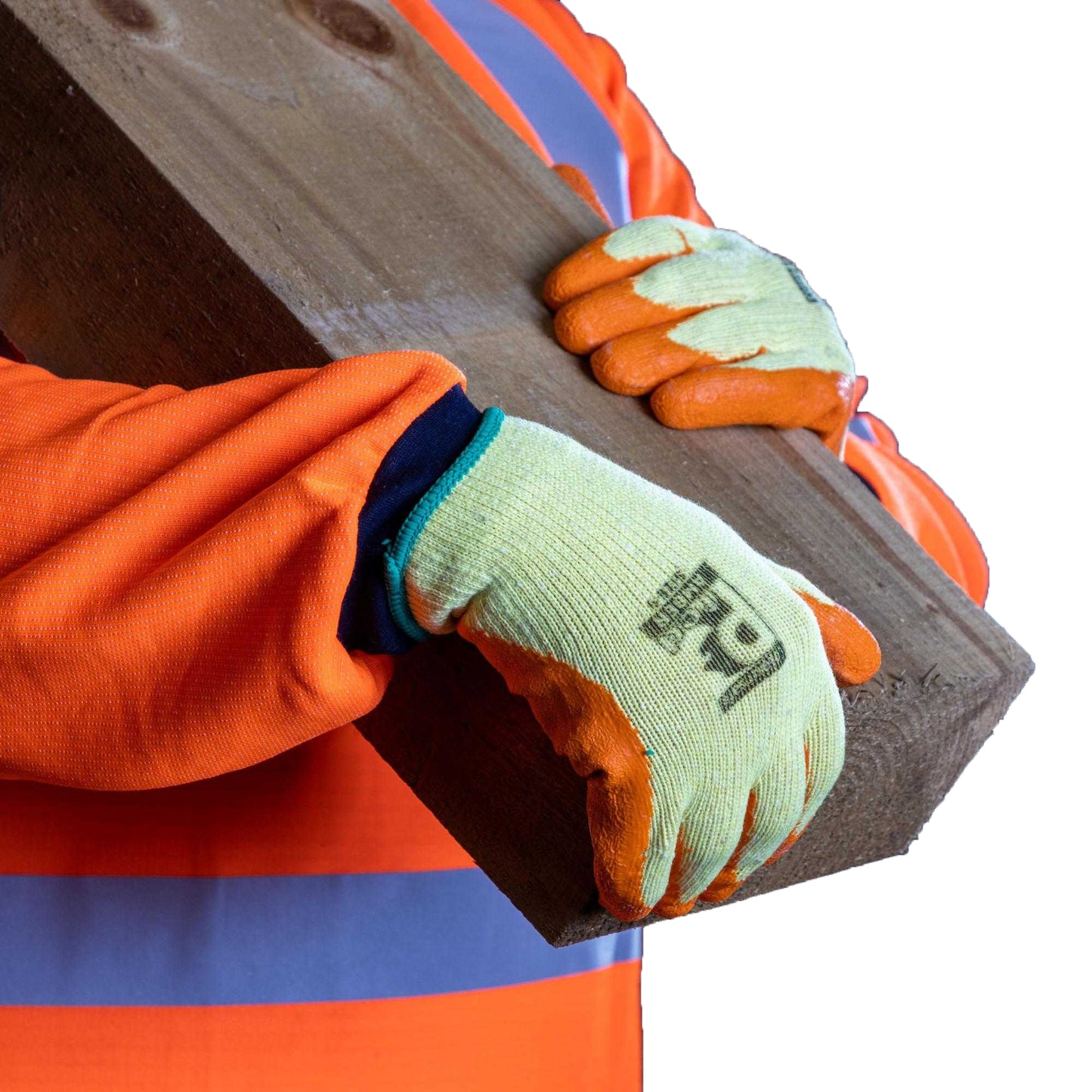 Yellow-Orange - Back - Predator Safety Gloves (Pack of 10)