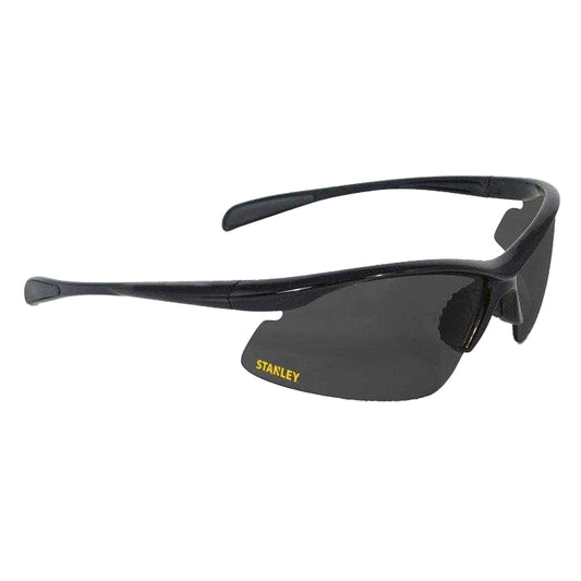 Black - Front - Stanley Half Frame Safety Glasses