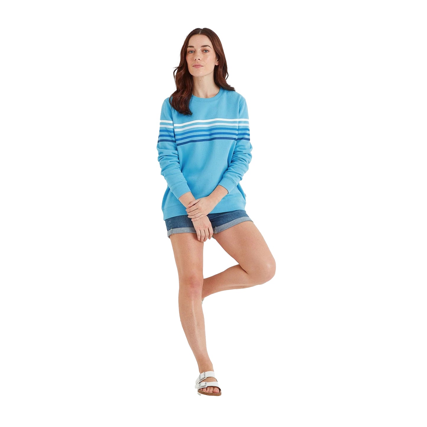 Blue Tide - Lifestyle - TOG24 Womens-Ladies Janie Stripe Sweatshirt