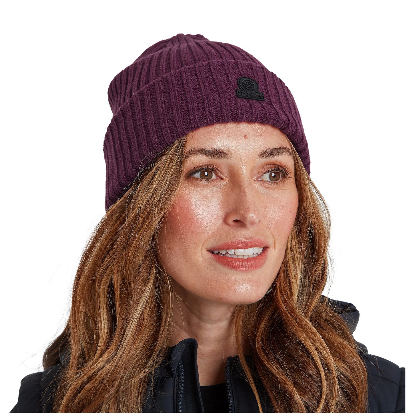 Purple Berry - Back - TOG24 Unisex Adult Burke Knitted Beanie