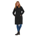 Black - Side - TOG24 Womens-Ladies Enya Long Length Soft Shell Jacket