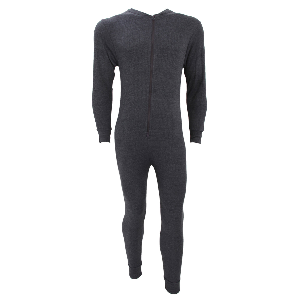 FLOSO Mens Thermal Underwear All In One Union Suit With Rear Flap