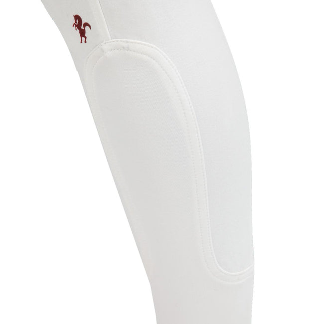 White - Side - Caldene Womens-Ladies Aintree Mid Waist Full Seat Breeches