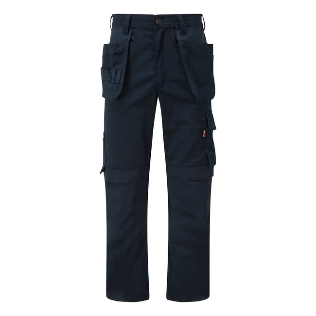Navy Blue - Front - TuffStuff Unisex Adult Proflex Work Trousers