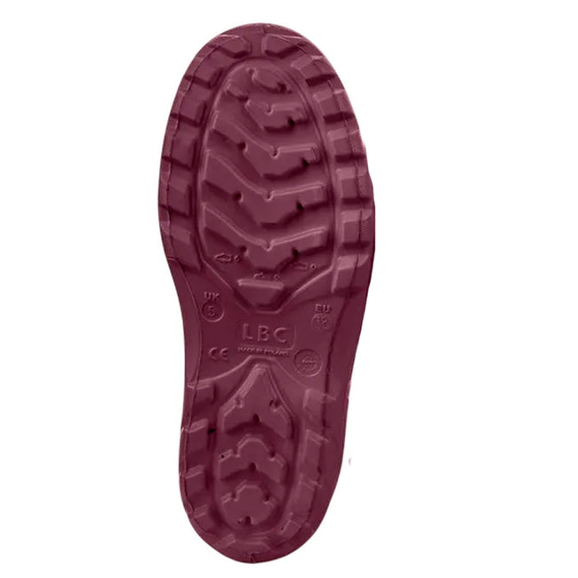 Burgundy - Back - LBC Unisex Adult Ultra Light Ankle Boots