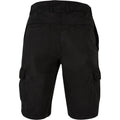 Black - Back - Urban Classics Mens Bermuda Plain Cargo Shorts