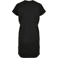 Black - Back - Urban Classics Womens-Ladies Organic Cotton Cut-On T-Shirt Dress