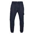 Navy - Front - Urban Classics Mens Plain Cargo Trousers