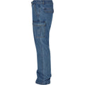 Light Blue Washed - Lifestyle - Urban Classics Mens Straight Leg Cargo Jeans