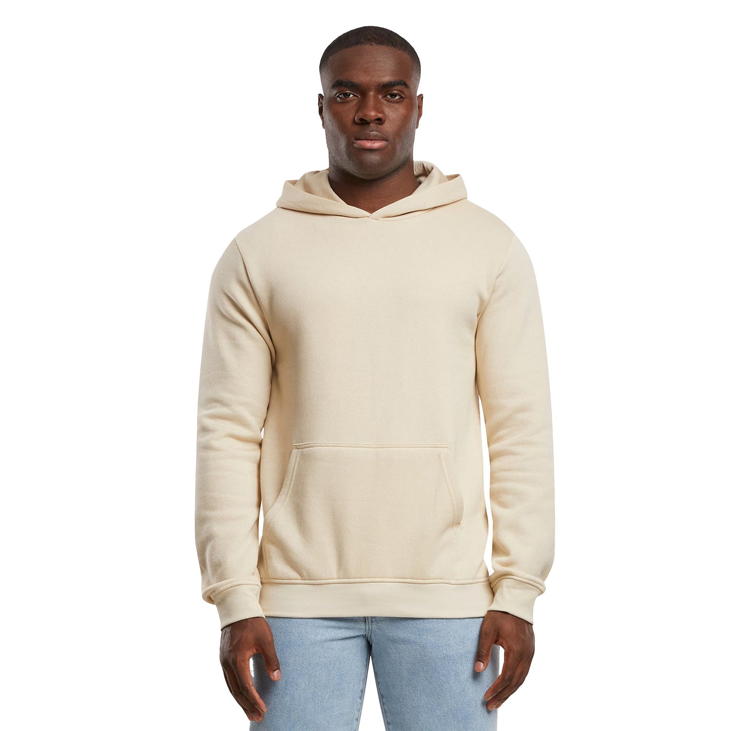 Sand - Side - Urban Classics Mens Basic Essential Hoodie
