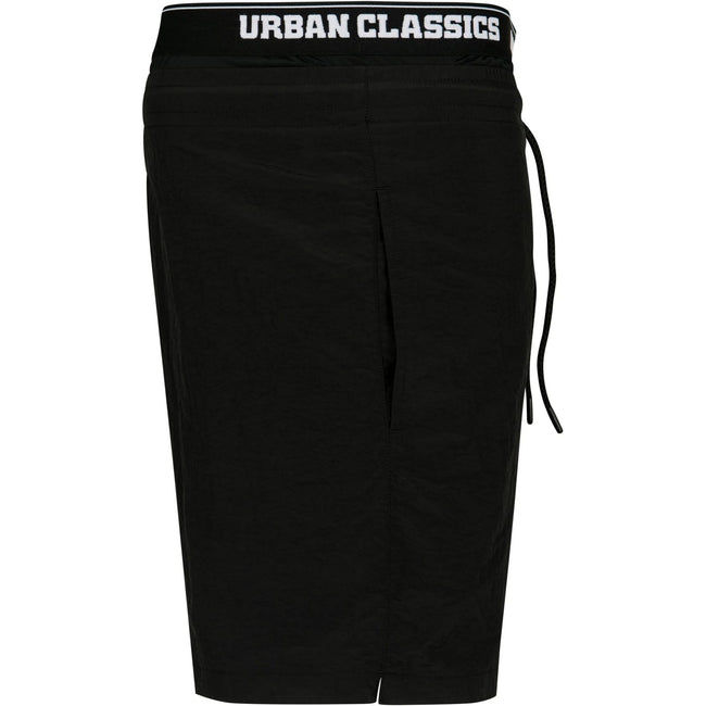 Black-White - Lifestyle - Urban Classics Mens 2 in 1 Swim Shorts