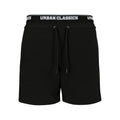 Black-White - Front - Urban Classics Mens 2 in 1 Swim Shorts