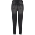 Real Black Washed - Back - Urban Classics Womens-Ladies High Waist Skinny Jeans