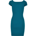 Green Water - Back - Urban Classics Womens-Ladies Ribbed Off Shoulder Dress