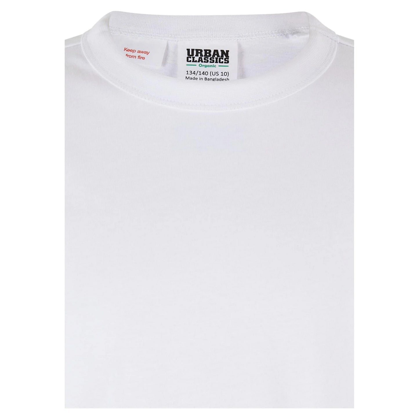 White - Pack Shot - Urban Classics Boys Basic Organic T-Shirt (Pack of 2)