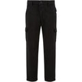 Black - Front - Urban Classics Boys Straight Leg Cargo Trousers