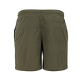 Olive - Back - Urban Classics Mens Block Swim Shorts