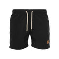 Black - Front - Urban Classics Mens Block Swim Shorts