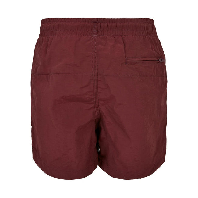 Cherry - Back - Urban Classics Boys Plain Swim Shorts
