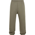 Pale Olive - Front - Urban Classics Mens Fluffy Plain Jogging Bottoms