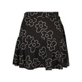 Black - Front - Urban Classics Womens-Ladies Flower Mini Skort