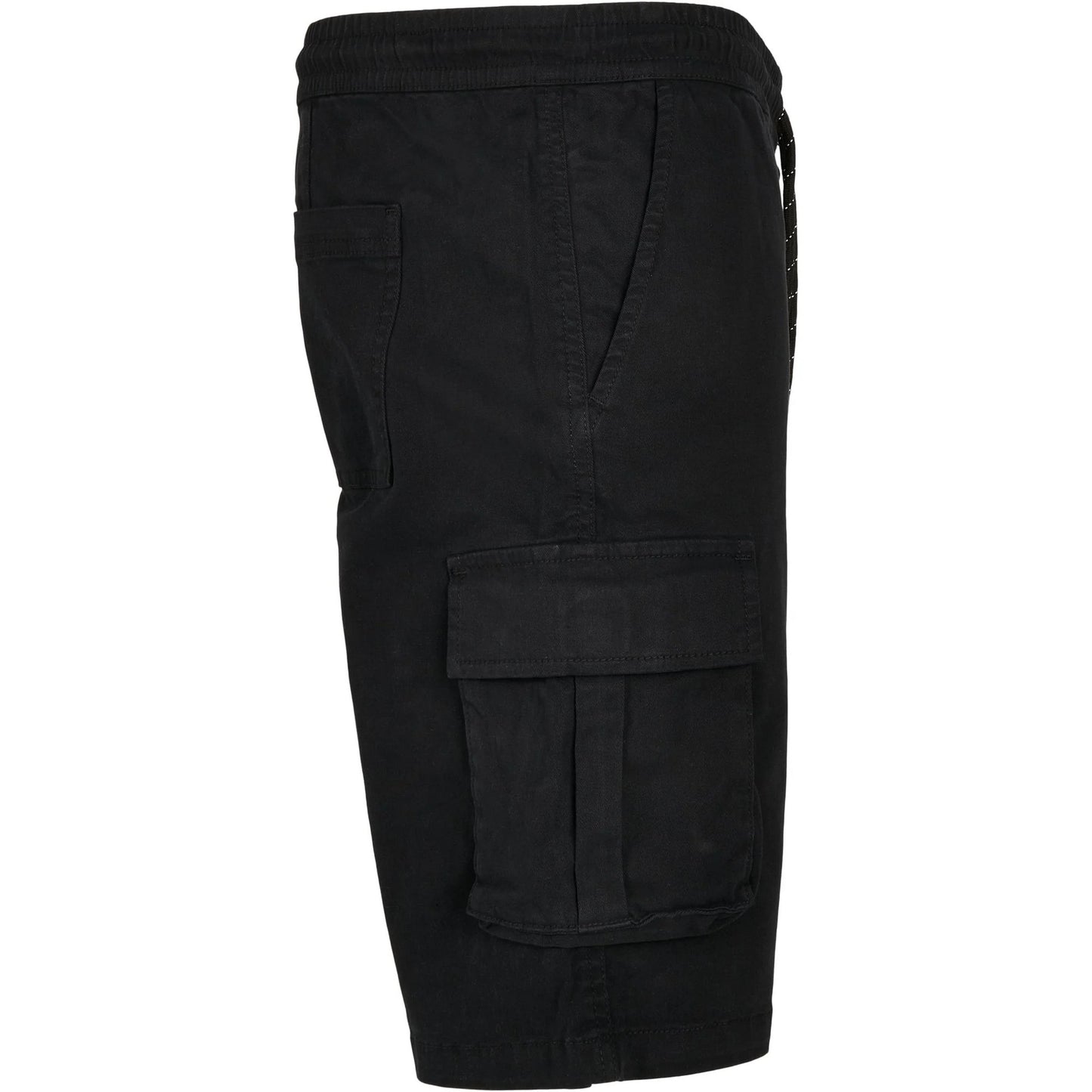 Black - Lifestyle - Urban Classics Mens Drawstring Cargo Shorts